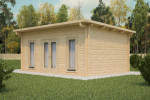Castlebar Log Cabin 6.2m x 4.2m- 1 Room Pent